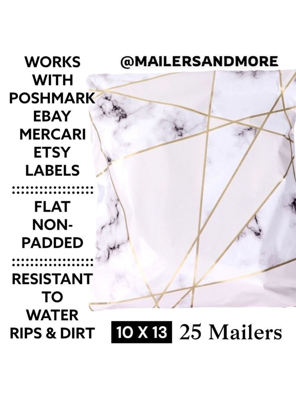 25 10X13 Marble Poly Mailers PRICE IS FIRM - Picture 2 of 11
